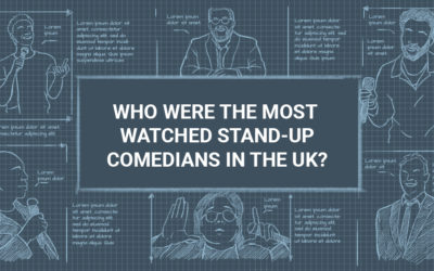 Who were the most-watched stand-up comedians in the UK?