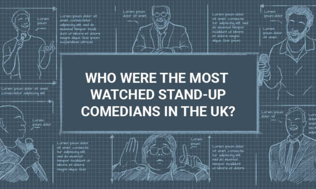 Who were the most-watched stand-up comedians in the UK?